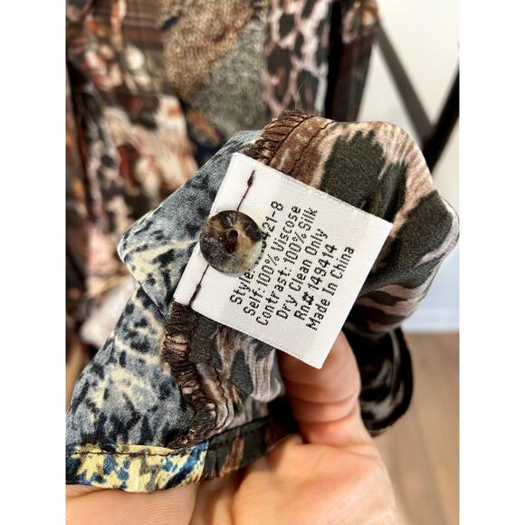 Johnny Was Octave Floral Print Mix Shirt Size medium - Picture 4 of 5